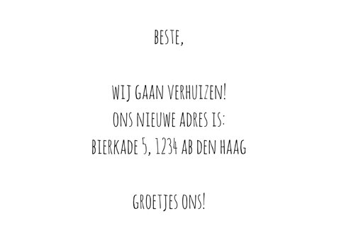 Verhuiskaart foto bos sleutels 3
