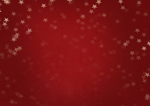Verhuiskaart kerst liggend rood met huisje 2