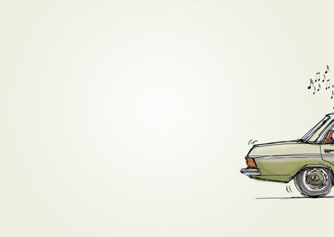 verhuiskaart Mercedes auto 3