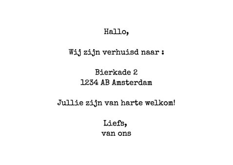 Verhuiskaart Nieuw Adres verf 3