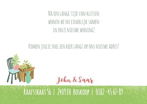 Verhuiskaart samenwonen kever auto 3