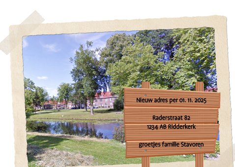 Verhuizen nieuwe woonplaats - BK 3