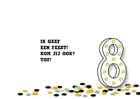 verjaardag 8 jaar hip lichtjes 3