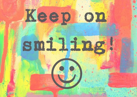 Verjaardag keep on smiling IW 2