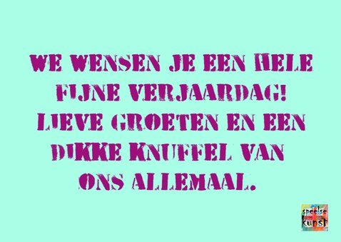 Verjaardag kleurrijk hart IW 3