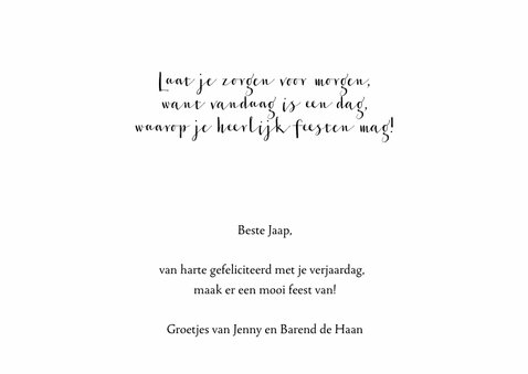 Verjaardag man feest blauw - HR 3