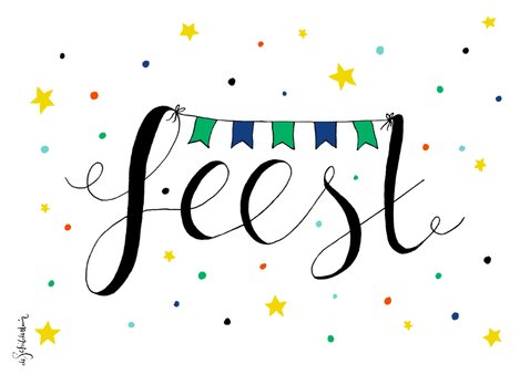 Verjaardag man feest zwart - HR 2