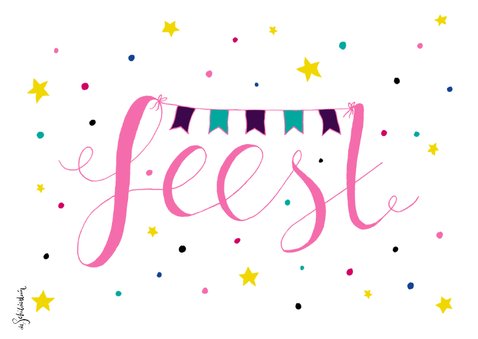Verjaardag meisje feest roze - HR 2