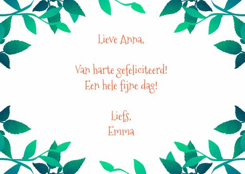 Verjaardag omringt door takken 3