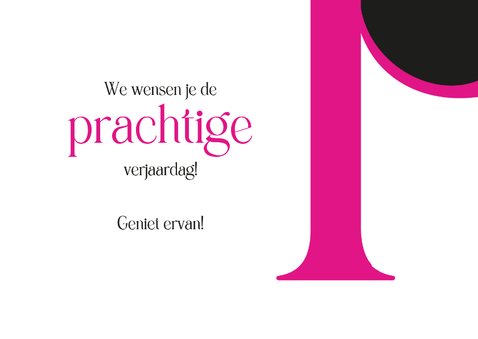 Verjaardag proficiat met een grote P 3