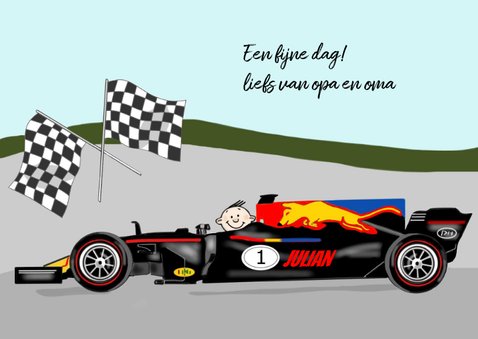 Verjaardag - racewagen formule 1 3