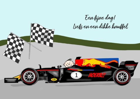 Verjaardag - racewagen formule 1 3