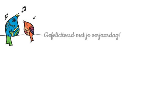 Verjaardag - vogels 2