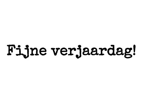 Verjaardag wie is er jarig? IW 2