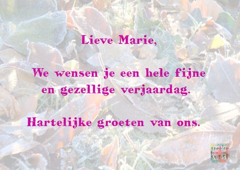 Verjaardag winterse rozen IW 3