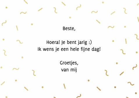 Verjaardagkaart man eighties stijl 3