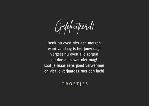 Verjaardagskaart 1976 goud confetti 50 jaar 3