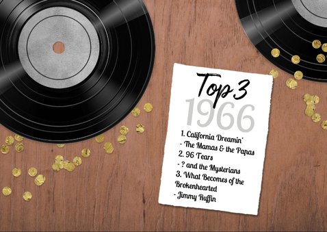 Verjaardagskaart 60 jaar retro muziek vinyl LP speler 2