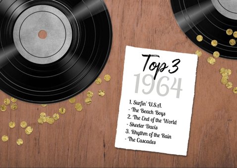 Verjaardagskaart 60 jaar retro muziek vinyl LP speler 2