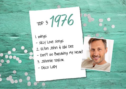 Verjaardagskaart cassette tape muziek 50 jaar retro 2