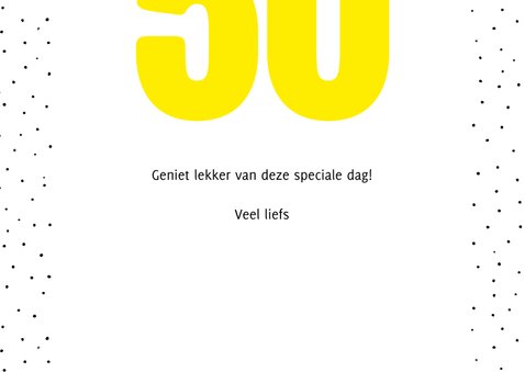 Verjaardagskaart fifty maar nog steeds hartstikke fabulous 3