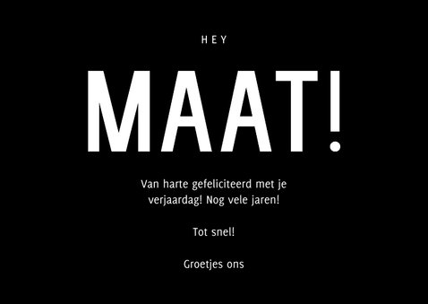 Verjaardagskaart gefeliciteerd maat 3