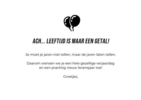 Verjaardagskaart grappig met leeftijd in hondenjaren 3