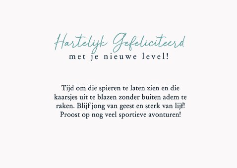 Verjaardagskaart in de gym 2