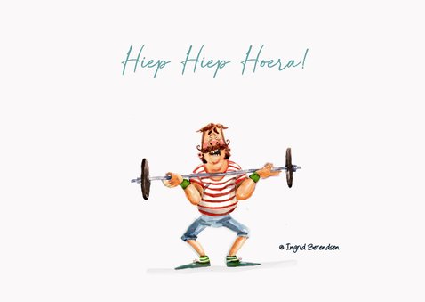 Verjaardagskaart in de gym 3