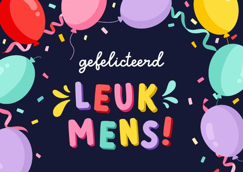 Verjaardagskaart in maart jarig veel confetti en foto 2