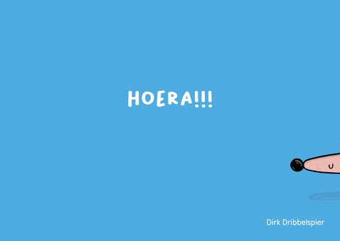 Verjaardagskaart Joepie de poepie hond...! 2