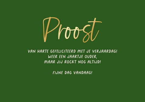 Verjaardagskaart man humor ouwe rocker proost bier 3