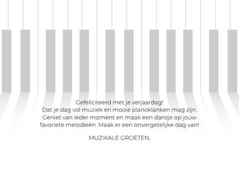 Verjaardagskaart - met de muziek mee 3