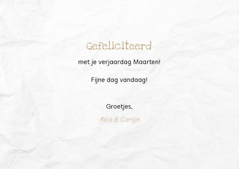 Verjaardagskaart met muzieknoten van happy birthday to you 3