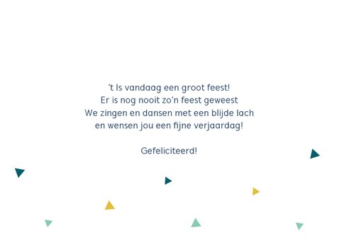 Verjaardagskaart met slingertekst 3
