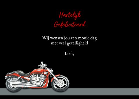 Verjaardagskaart motor Abraham 3