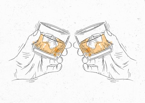Verjaardagskaart proost op je verjaardag whisky 2