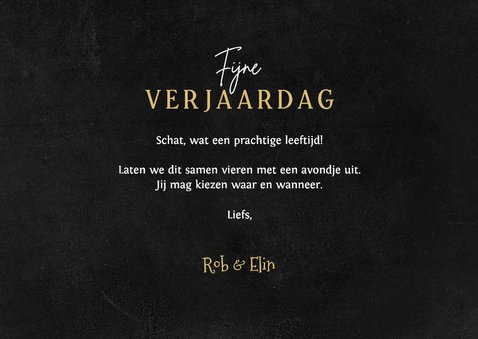 Verjaardagskaart tegoedbon ticket lampjes foto hartjes 3