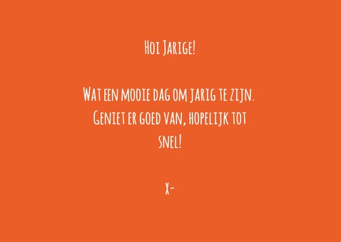 Verjaardagskaart Tuinslang 3