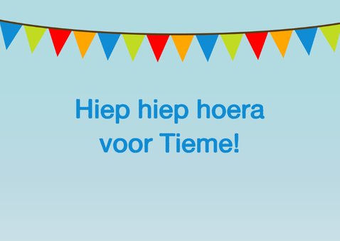 Verjaardagskaart vogel met taart jongen - DD 2