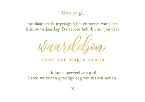 Verjaardagskaart waardebon tegoedbon bloemen foto's hartjes 3