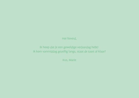Verjaardagskat met grijze kat met groene ogen en bandana 3