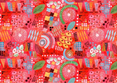Verjaasdagskaart happy birthday abstract en feestelijk 2