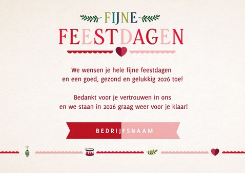 Vintage kerstlook zakelijke kerstkaart met eigen foto 3