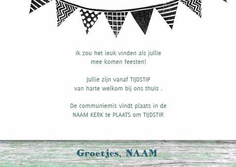 Vormsel hout vlaggen ballonnen jongen 3