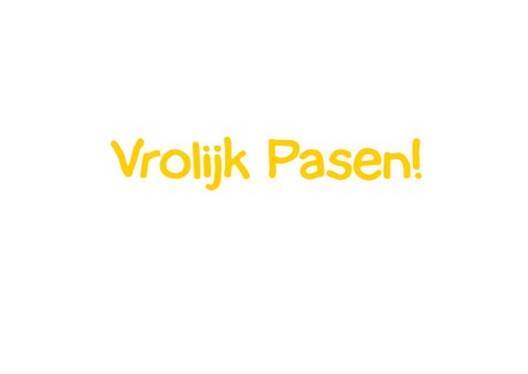 Vrolijk geel paaskuikentje 3