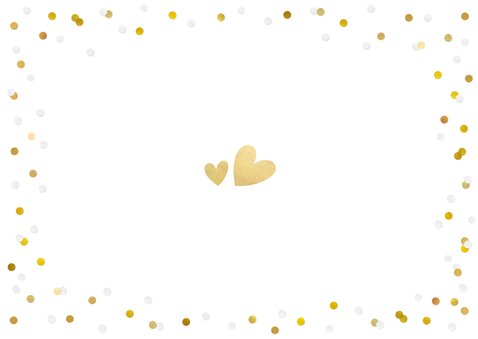 Vrolijke confetti kaart - wil je mijn getuige zijn? Achterkant