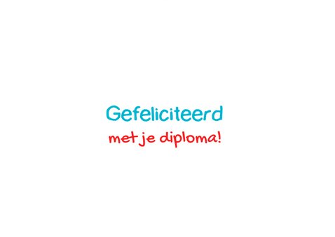 Vrolijke geslaagd kaart 3
