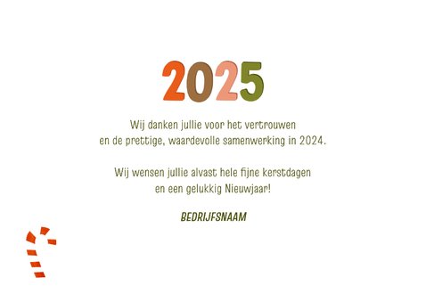 Vrolijke zakelijke kerstkaart met kader en 2025  3