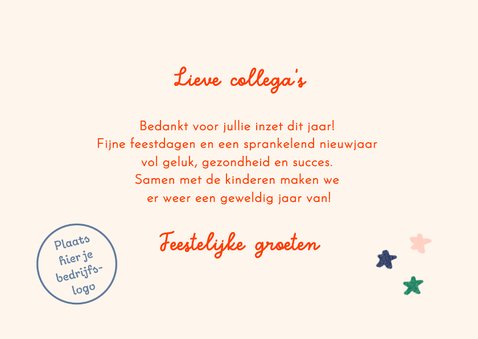 Vrolijke Zakelijke Kerstkaart Onderwijs 3